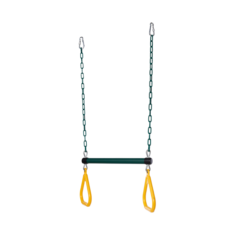 Forest Green Iron Chain Kids Swing Trapéz